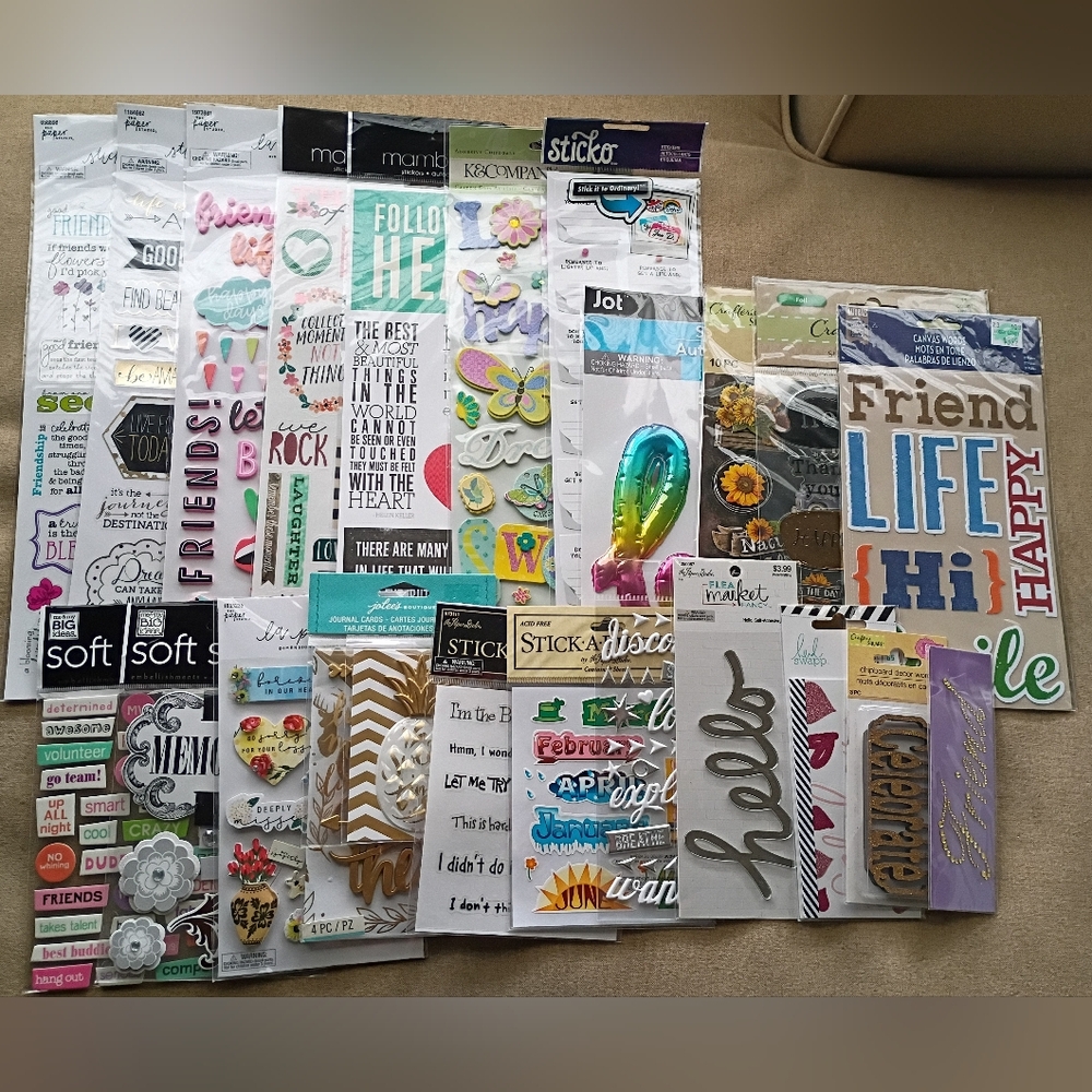 Quote & Sayings Scrapbook Stickers